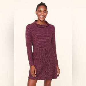 Prana Scramble Purple Striped Dress Sz XS Athleisure Gorpcore Athletic Outdoor